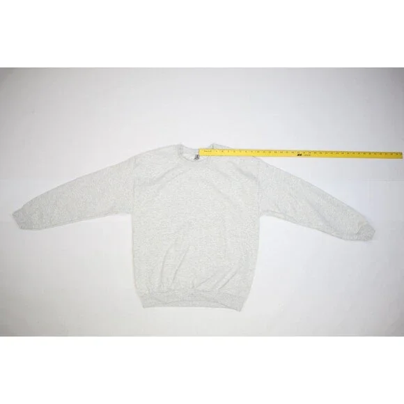 Gildan Heavy Blend Blank Long Sleeve Pullover Sweatshirt Grey Lot of 6 Adult M